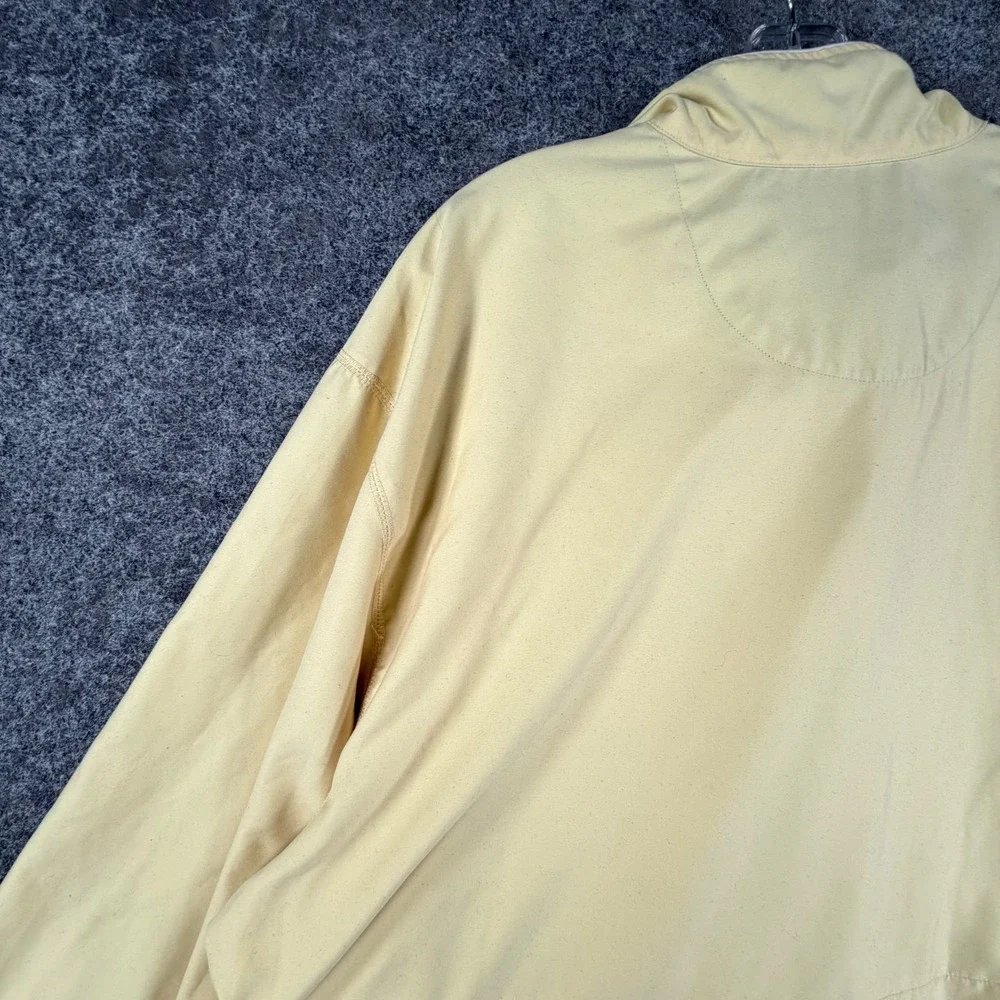 Ashworth 1/4 Zip Pullover Golf Jacket Mens‎ XL Yellow Nano-Tex Waster Resistant